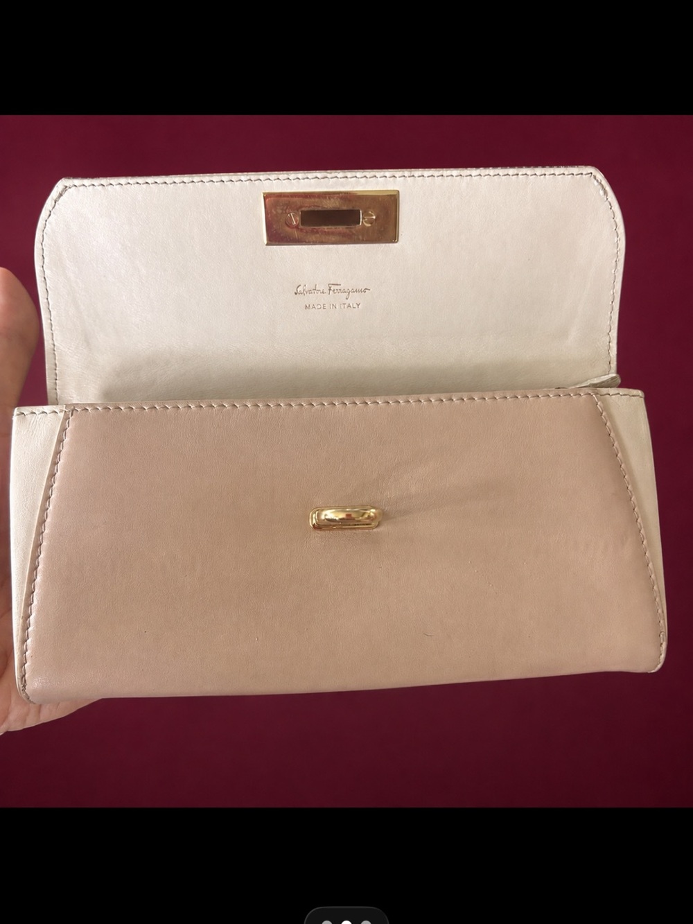 Salvatore Ferragamo Lizard Embossed Long Wallet GUC - Picture 5 of 10
